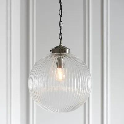 Knees Brydon Large Pendant Light - Clear Glass