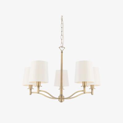 Knees Ortona 5 Pendant Light - Antique Brass