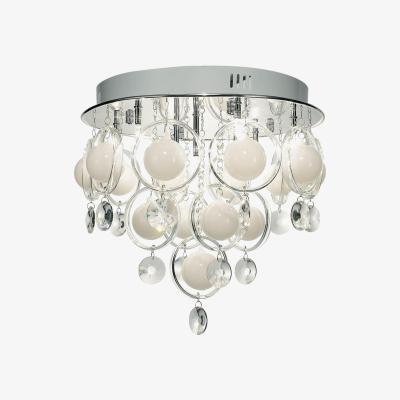 Knees Dar Lighting CLO1350 Cloud 9 Light Flush G4 Crystal