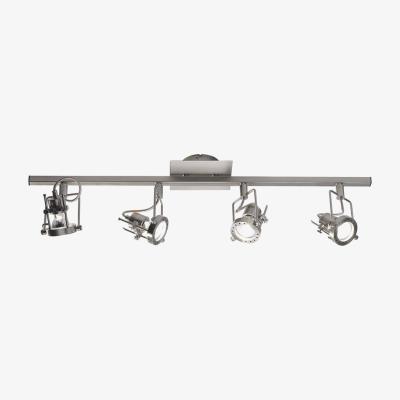 Knees Dar Lighting BAU8446 Bauhaus 4 Light Bar Satin Chrome GU10