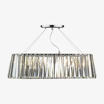 Knees dar lighting CEC0350 Cecilia 3 Light G9 Oval Linear Pendant Bar