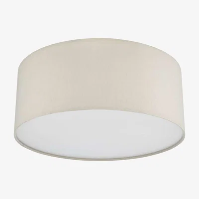 Knees dar lighting CIE5201 Cierro 3 Light Flush Taupe With Diffuser 40cm