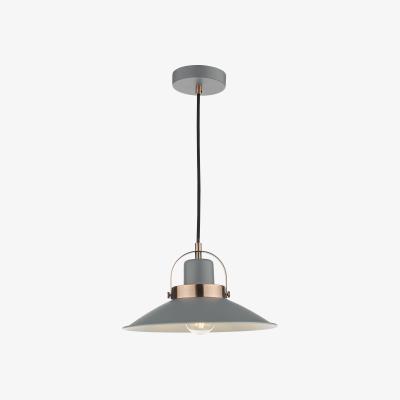 Knees dar lighting Lid012 Liden 1 Light Pendant White And Polished Chrome
