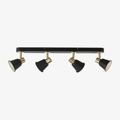 Knees dar lighting FRY8454 Fry 4 Light Bar Black and Rose Gold