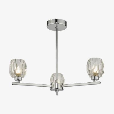 Knees dar lighting IDI5350 Idina 3 Light Semi Flush Polished Chrome