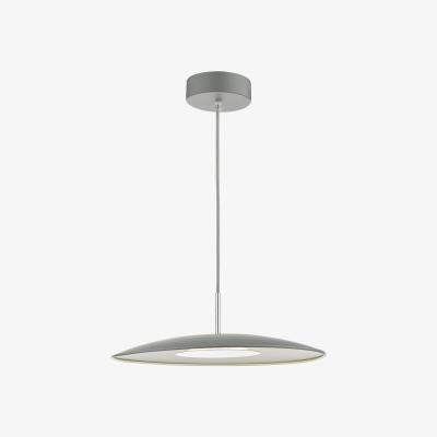 Knees dar lighting Eno0139 Enoch 1 Light Single Led Pendant Matt Grey