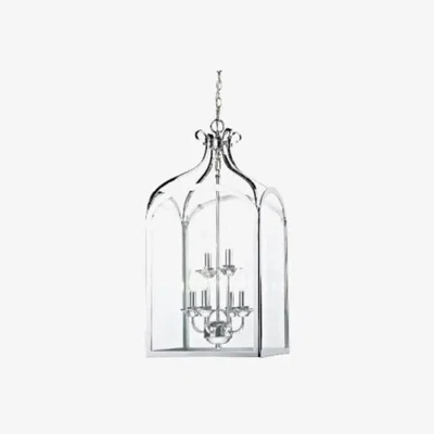 Knees dar lighting Sen0650 Senator 6 Light Pendant Polished Chrome