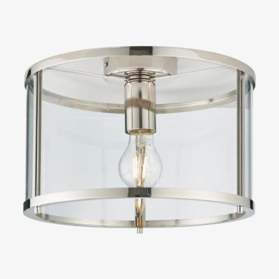 Knees Cosquin 1 Light Flush Ceiling Light - Nickel