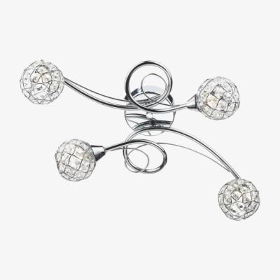 Knees dar lighting CIR0450 Circa 4 Light Flush Polished Chrome