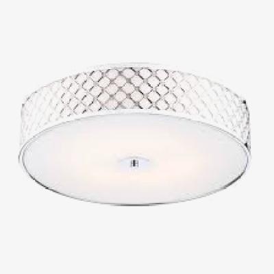 Knees Dar Lighting CIV5050 Civic 5 Light Flush Large Polished Chrome