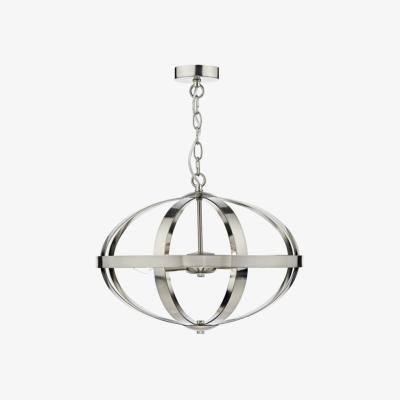 Knees dar lighting Sym0346 Symbol 3 Light Pendant Satin Chrome