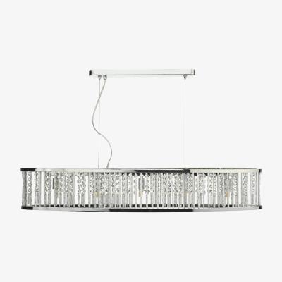 Knees dar lighting Nan6268 Nantes 5 Light Bar Pendant Polished Chrome Aluminium