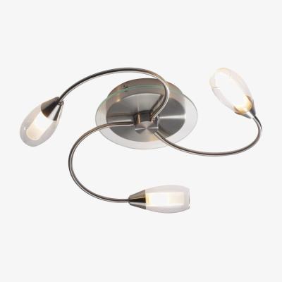 Knees dar lighting TUG5346 Tugel 3 Light Flush G9 (Satin Chrome complete with Double Envelope Glass