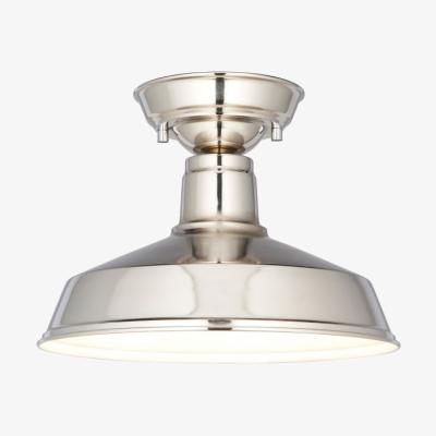 Knees Darton 1 Light Flush Ceiling Light - Nickle