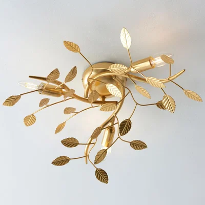 Knees Linette 3 Ceiling Light - Gold Leaf