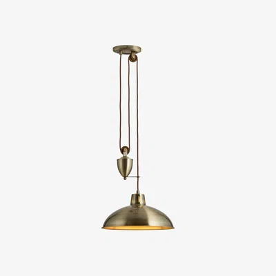 Knees Polka Pendant Light - Antique Brass