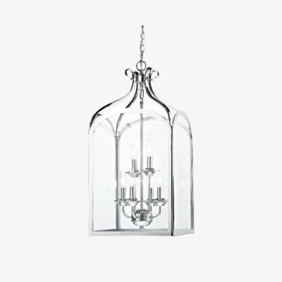 Knees dar lighting Sen0650 Senator 6 Light Pendant Polished Chrome