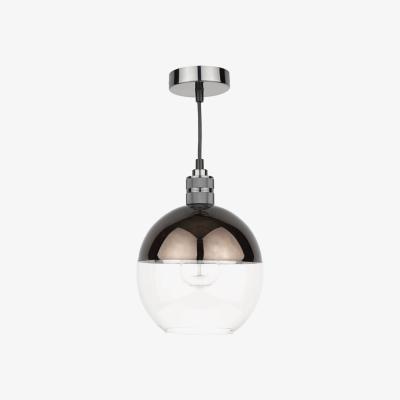 Knees dar lighting Rue6563 Rue Easy Fit Pendant Glass Bronze And Clear