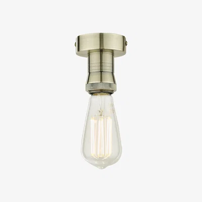 Knees dar lighting Sfb4875 1 Light Suspension Antique Brass