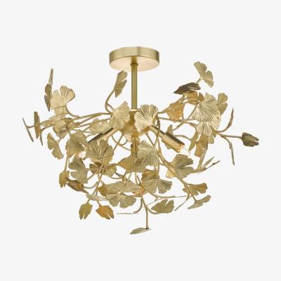 Knees dar lighting YAD0435 Yadira 4 Light Semi Flush Gold Effect
