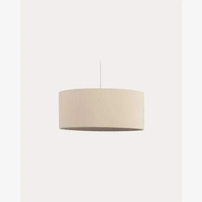 Kave Home Nazli large linen ceiling light shade with beige finish Ø 50 cm