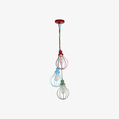 La Redoute Multicolour 3 Light Balloon Cage Ceiling Pendant
