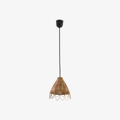 La Redoute Alaya 18cm Diameter Rattan Pendant Light