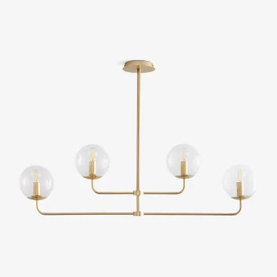 La Redoute Moricio Brass and Glass Pendant Light