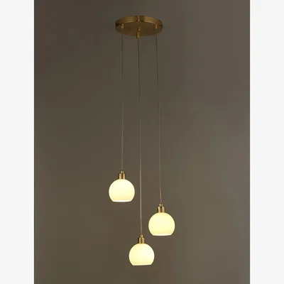 La Redoute Gold And White Cluster Ceiling Light