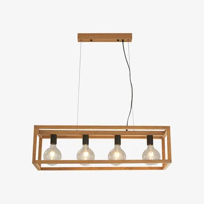 La Redoute Bamboo Cage Ceiling Pendant with 4 Lights