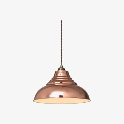 La Redoute Shiny Copper Vintage Pendant Easy Fit Ceiling Light