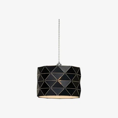 La Redoute Geometric Folded Black Cutout Easy Fit Ceiling Shade
