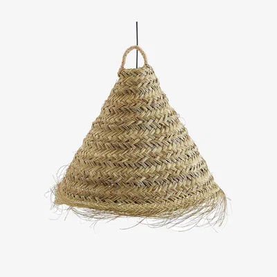 La Redoute Wesoko 60cm Diameter Woven Palm Leaf Ceiling Light Shade