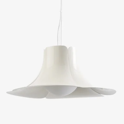La Redoute Tessen Petal Ceiling Light in Metal and Opaline Ø48cm