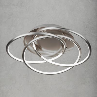 La Redoute 3 Hoop Satin Nickel Ceiling Light