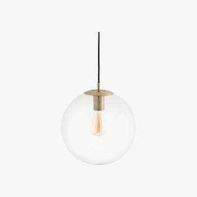 La Redoute Bulea Glass & Brass Globe Ceiling Light