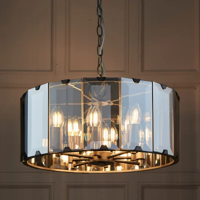 La Redoute Clifton 8-Light Bevelled Glass Pendant Light