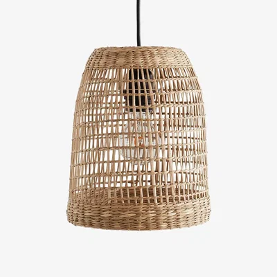 La Redoute Makita 20cm Diameter Woven Grass Ceiling Light
