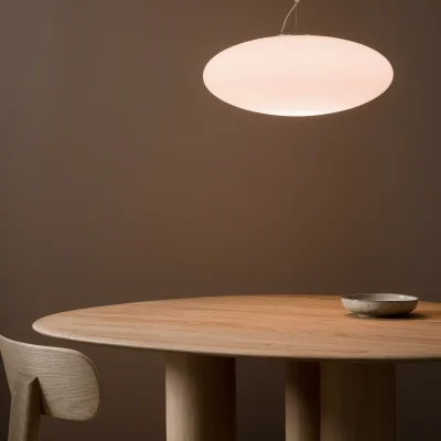 La Redoute Raeyes Oval Frosted Glass Ceiling Light
