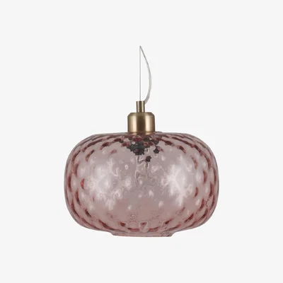 La Redoute Rose Textures Glass Oval Pendant Ceiling Light