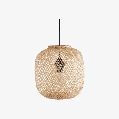 La Redoute Ezia Round Bamboo Hanging Light, Diameter 33cm
