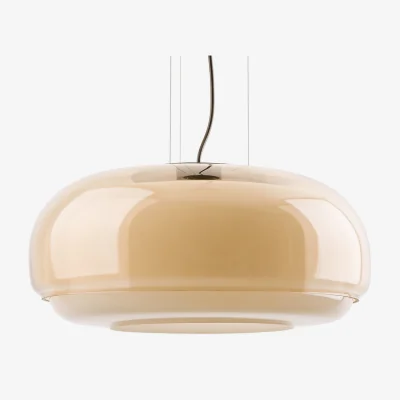 La Redoute Kinoko 45cm Diameter Coloured Glass Ceiling Light