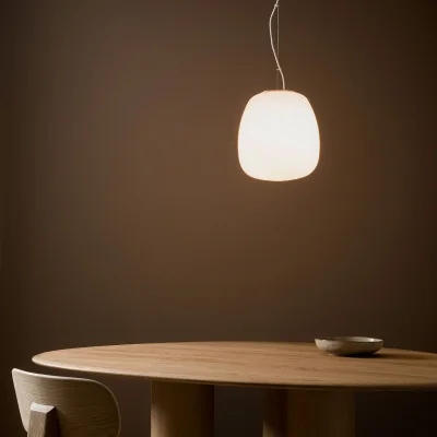 La Redoute Raeyes Oblong Shape Frosted Glass Ceiling Light