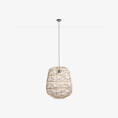 La Redoute Martaban Pendant Ceiling Light in Rattan & Metal