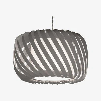 La Redoute Grey Twist Ribbon Pendant Shade