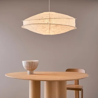 La Redoute Nassah Pendant Light in Textured Paper, Diameter 91cm