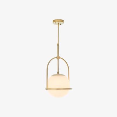 La Redoute Dimmable White Glass Pendant Light