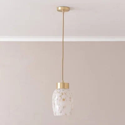 La Redoute Confetti Glass Brushed Gold Ceiling Light