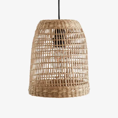 La Redoute Makita 20cm Diameter Woven Grass Ceiling Light