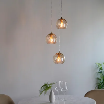 La Redoute Dorian 3-Light Cluster Pendant Light